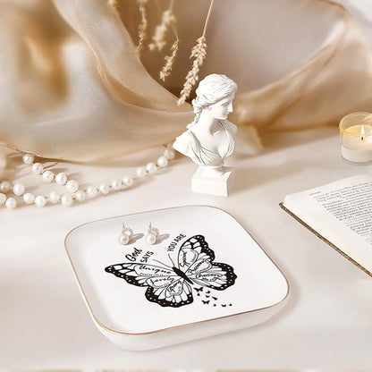 Christian Gifts for Women, Mom, Sister, Friends, Bible Verses JewelryTray - style: You Are-Butterfly