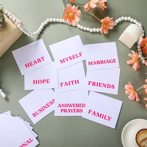 Fullhawl 18 Pcs Prayer Envelopes Motivational Words Christian Gift, White - style: White