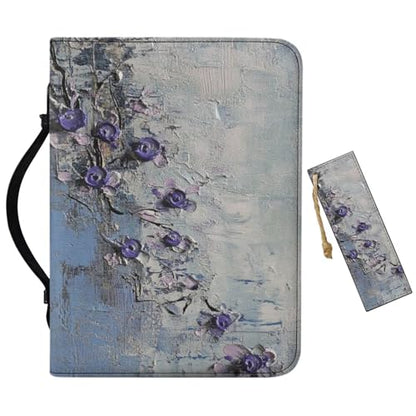 PU Bible Case, Bible Cover for Women,Small Bible Covers with Leather Bookmark (Set of 1), Bible Carrying Case,Art Painting - color: Art Painting, size: Small