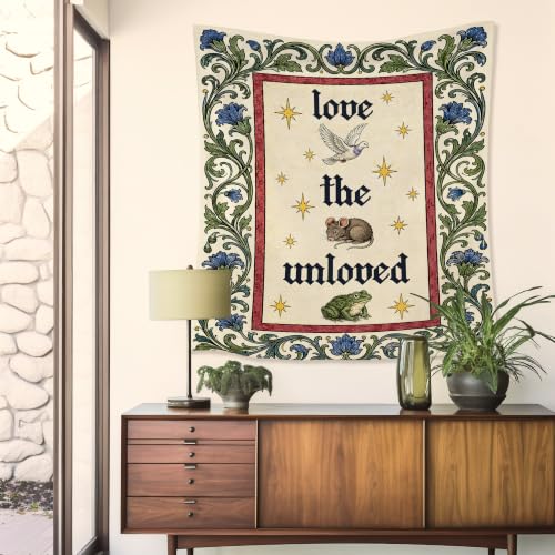 HUGANE Pigeon Rat Frog Mental Health Tapestry Wall Decor 50x60 Inch - color: colour-12