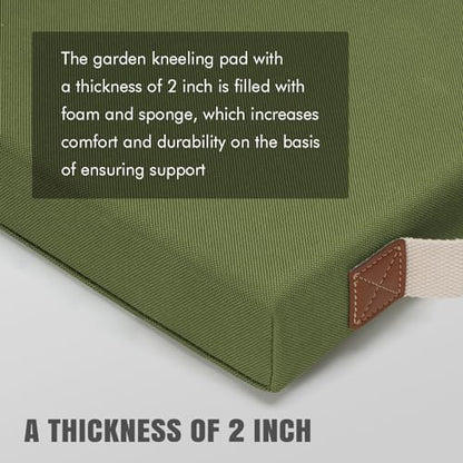 HappyPicnic Extra Thick Kneeling Pad, 1 Pack, Green, 17.5 x 11 x 2in - color: Green