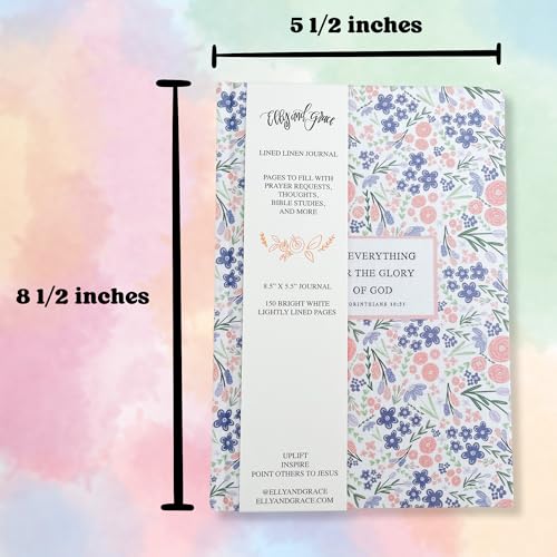 Bible Journal for Women - Christian Gifts for Women Daily Journal Prayer Journal Bible Journaling Supplies for Bible Study Gratitude Journal - 8.5" x 5.5" - 150 Page Lined Journal (Do Everything) - color: Do Everything