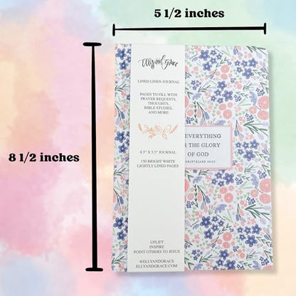Bible Journal for Women - Christian Gifts for Women Daily Journal Prayer Journal Bible Journaling Supplies for Bible Study Gratitude Journal - 8.5" x 5.5" - 150 Page Lined Journal (Do Everything) - color: Do Everything
