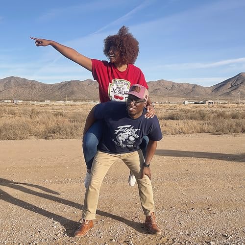 Kerusso Catch Up with Jesus Blessed from My Head to-Ma-Toes Ketchup Cotton Crew Neck T-Shirt - size: X-Large