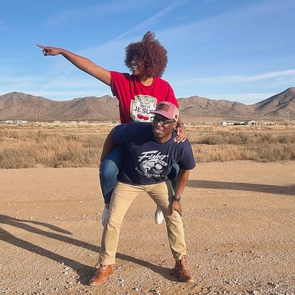 Kerusso Catch Up with Jesus Blessed from My Head to-Ma-Toes Ketchup Cotton Crew Neck T-Shirt - size: X-Large
