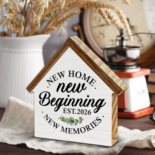 2026 Housewarming Gifts, New Home Gift Ideas, New Beginnings Home Decor - color: New Beginning 2026