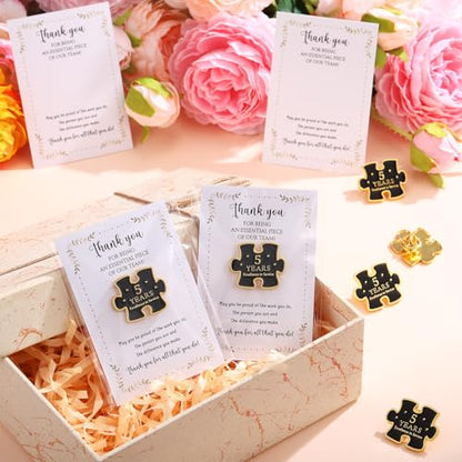 20 Set Year of Service Pin Employee Appreciation Gifts Bulk - style: 5 Year