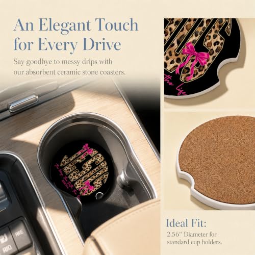 Car Coasters for Cup Holders, Jesus Car Coasters Set of 2, B18 - color: Jesus