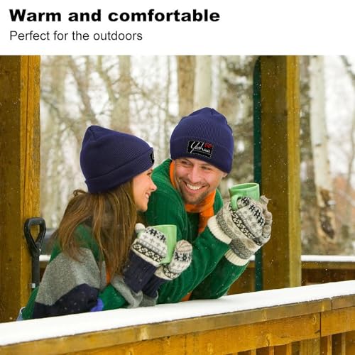 Yeshua Jesus Christian Beanie Hat Warm Winter Skull Caps Knit Slouchy Beanies for Outdoor - color: Navy-03