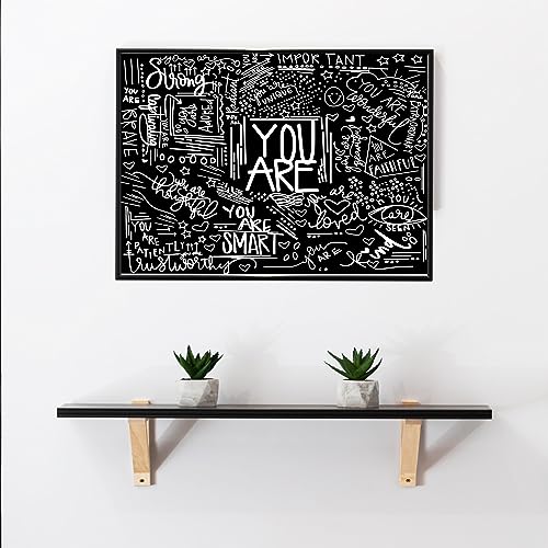 KJHL Black and White Quotes Motivational Tapestry Wall Hanging for Bedroom - color: Black, size: 59"L x 51"W