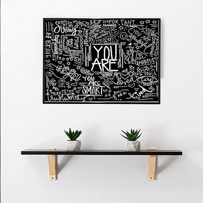 KJHL Black and White Quotes Motivational Tapestry Wall Hanging for Bedroom - color: Black, size: 59"L x 51"W