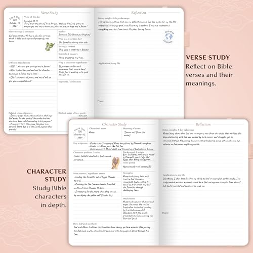 Legend Bible Study Journal for Women, Guide Notebook for Notes Rose Gold - color: Rose Gold