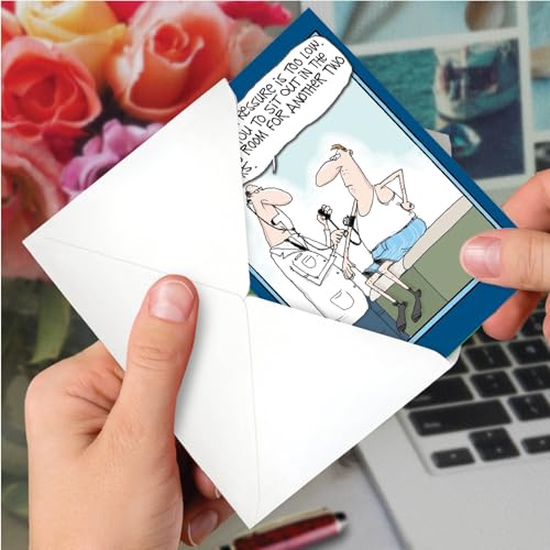 NobleWorks - Funny Get Well Greeting Card with 5 x 7 Inch Envelope (1 Card) Low Blood Pressure 4568 - style: Low Blood Pressure