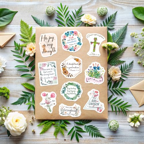 200PCS Bible Verse Stickers, Christian Jesus Faith Stickers