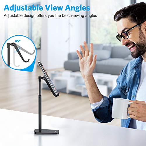 OMOTON CA02 Cell Phone Stand with Charging Hole for Desk Lightweight Black - color: Black