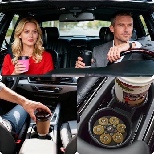 Ceramic Car Cup Coasters 2PCS - Revolver - color: Revolver