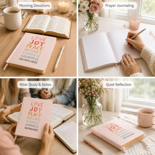 WORLD TRAVELER Christian Journal 256 Gilded-Edge Pages Thimblepress - color: Love Joy Peace, size: 6X8