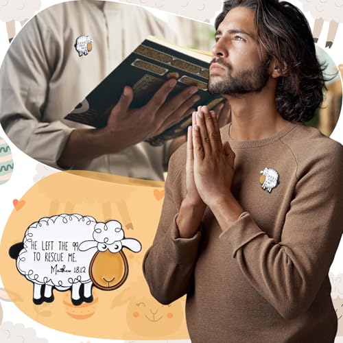 Suncalla 25/50/100 Pcs Christian Sheep Jesus Enamel Pins - style: Sheep