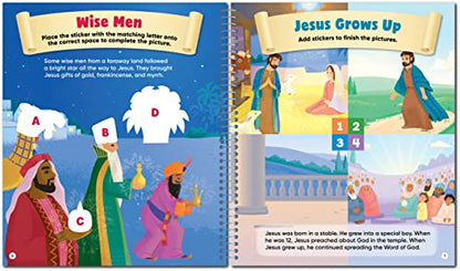 Brain Games - Sticker Activity: Stories of Jesus (For Kids Ages 3-6)