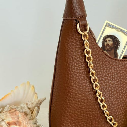 Pray, Fast, Give Lenten Lapel Pin with Head of Christ Holy Card, Religious Gift Set, Spiritual Accessory