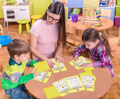 FLYAB Bible Bingo Game for Kids Adults 26 Players Christian Bingo Cards - color: Yellow