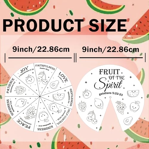 Pop Resin 30 Sets 9 Inch Color Your Own Fruit of the Spirit Crafts