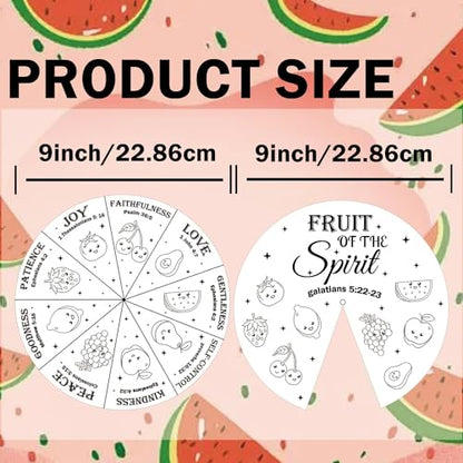 Pop Resin 30 Sets 9 Inch Color Your Own Fruit of the Spirit Crafts