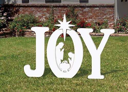 FrontYard Originals Outdoor Joy Nativity (White) - color: White