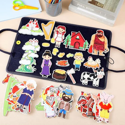 Windkream 12 Set Felt Story Pieces Flannel Board Preschool,Nursery Tales - style: Nursery Tales