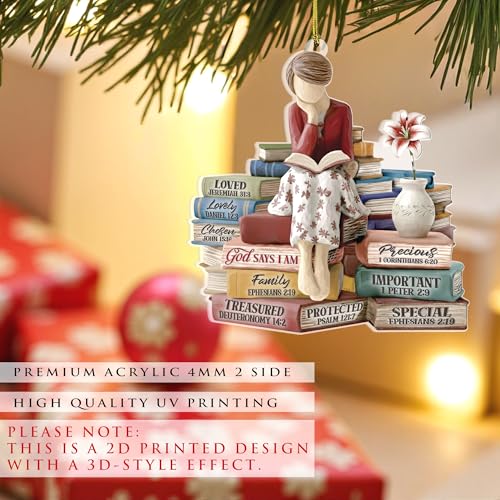 Christian Bible Gifts for Women, God Says I Am Car Hanging Ornament for Mom - color: G Says You Are - Ao Do