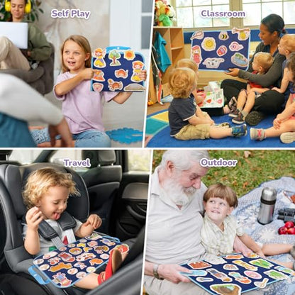 CHEFAN 12 Pack Felt Story Board Pieces, Flannel Stories for Toddlers - color: Nursery-12pack-b