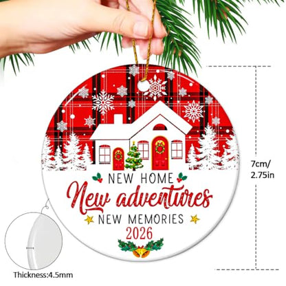 New Home Ornament 2026, House Warming Gifts New Home Christmas Ornament, Housewarming Gift for Homeowners, Couple, Women, First House Apartment Gift Ideas - color: New Home