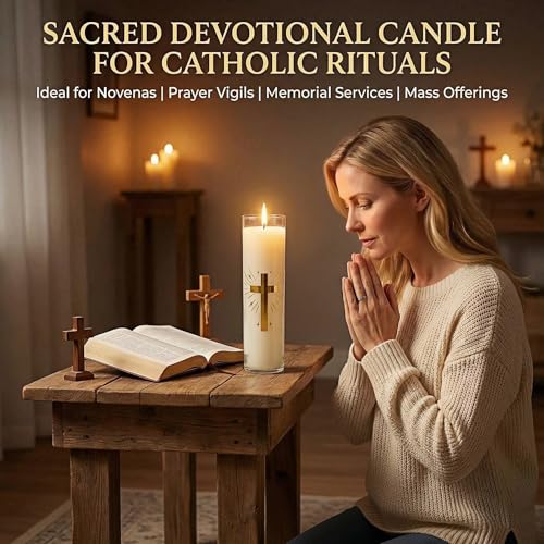 Pure Beeswax Candles, 128 Hour Long Burning Glass Jar Candle, Unscented White Prayer Candle for Church, Religious Ceremony, Memorial, Meditation, Home Altar & Emergency Use, 2 x 8 Inch - color: White