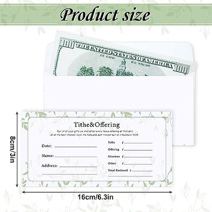 Woanger 1500 Count Church Tithes and Offering Envelopes Bulk Donation Bill Size Blank Envelopes for Religious Occasions Church Supplies Checks Offering