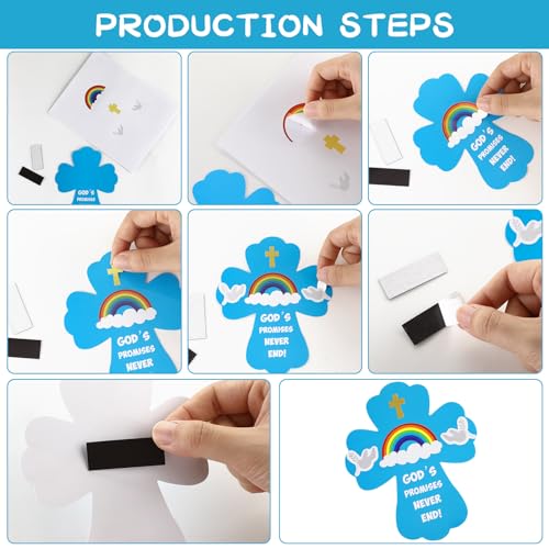 Yeaqee 30 Pcs VBS God's Promises Crafts Sunday School Crafts - size: Medium (Pack of 2)