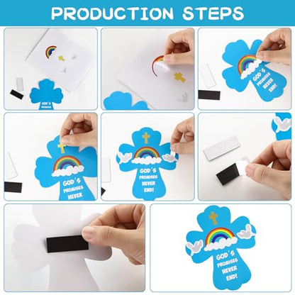 Yeaqee 30 Pcs VBS God's Promises Crafts Sunday School Crafts - size: Medium (Pack of 2)