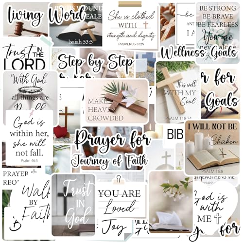 Jesus Prayer Board Stickers - 50 Pcs White Christian Supplies - color: White