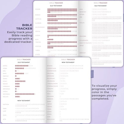 Clever Fox Bible Study Journal, Guide, Supplies for Women A5 Lavender - color: Lavender, size: A5 (5.8'' x 8.3'')