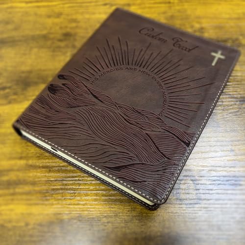 sinfinate Personalized NIV Journaling Bible with Custom Name Engraving, Christian Gift for Men, Women(Sunrise Hope)