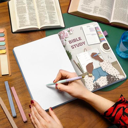 Clever Fox Bible Study Journal, Guide, Supplies for Women 7x10 Periwinkle - color: Periwinkle, size: Smaller than A4 (7" x 10")