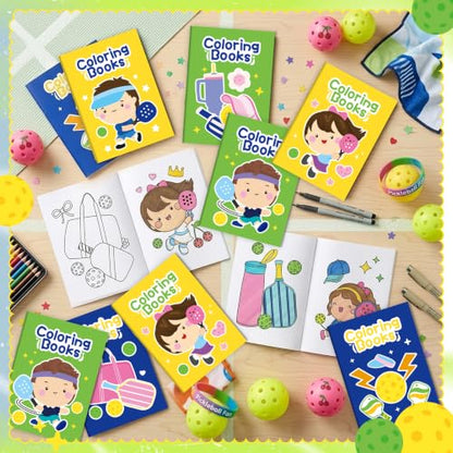 ANGOLIO Pickleball Coloring Book for Kids, 24PCS Sports Themed Party Favors - style: Pickleball
