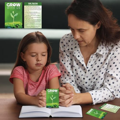200 Pcs Gospel Tracts Salvation Cards,Grow with Us - style: Grow with Us