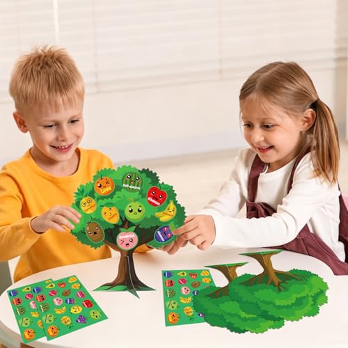 HARKOHACO 36 Set Fruit of The Spirit Trees Make Your Own Bible Accents Tree