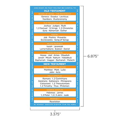 Books of the Bible Bookmarks, Bulk Pack of 10 Large Christian Devotional Guides for Bible Studies & Sunday School, Bible References to Read About Heaven, Salvation, & God's Amazing Love for You - size: Pack of 10