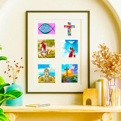 Jesus Christian Stickers, Religious Bible Faith Cross Sticker Pack Gifts for Adults Teens and Kids, 65PCS Vinyl Waterproof Aesthetic Jesus Stickers for Water Bottles Laptops Skateboards Guitar - color: Jesus Christian