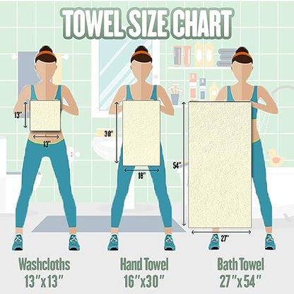 Monogrammed Hand Towel, Personalized Gift, 16 x 30 Inches - Set of 2 - Silver Embroidered Towel - Extra Absorbent 100% Turkish Cotton- Soft Terry Finish - For Bathroom, Kitchen and Spa- Script P White