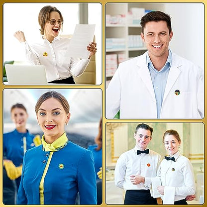 Lyrow 32 Pcs Employee Appreciation Lapel Pin 4/5 Inch Motivational Excellence Enamel Recognition Pins for Employee Staff Team Gift(Fresh Color) - color: Fresh Color
