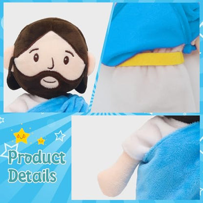 Yelakey Jesus and Donkey Plush Toys, 11.8" Stuffed Religious Toys for Kids - color: 11.8inch/Jesus Rides a Donkey
