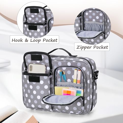 LUXJA Bible Bag with Detachable Pen Holder and Shoulder Strap