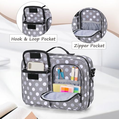 LUXJA Bible Bag with Detachable Pen Holder and Shoulder Strap